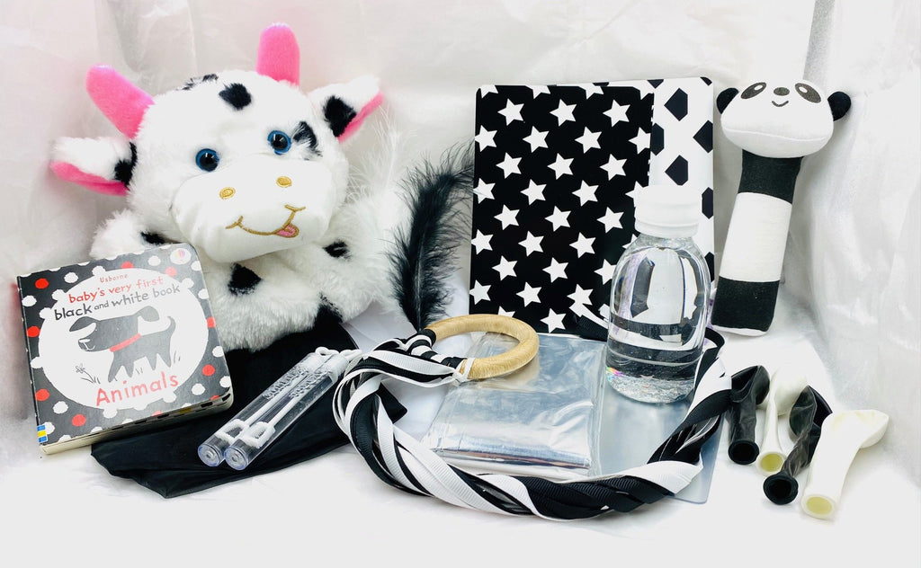 Black and White Sensory Toys for Babies - Gift Box
